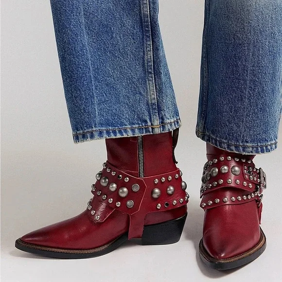 $628!FREE PEOPLE We The Free Axel Boots Chili Pepper Florence SZ 9 SOLD OUT NWOB - Picture 4 of 12